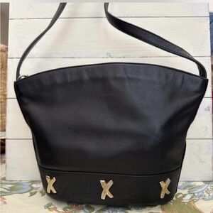 Paloma Picasso Black Soft Leather Crossbody Bag